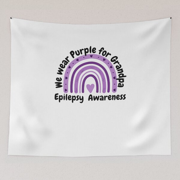 Item preview, Epilepsy awareness We wear purple for Grandpa cute rainbow designed and sold by snowry.