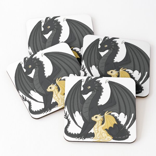 Item preview, Fantasy Black & Gold Dragons designed and sold by InkSplashWC.