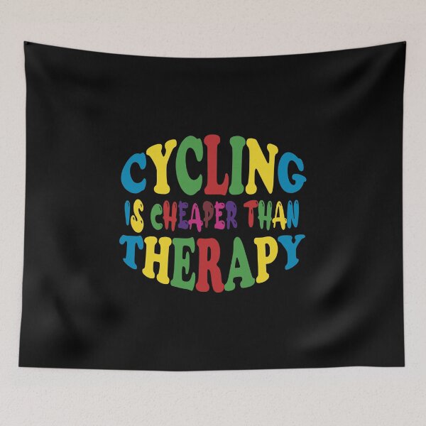 Item preview, Cycling Therapy Quote – Pedal Away Stress designed and sold by Zakrytos ★★★★★.