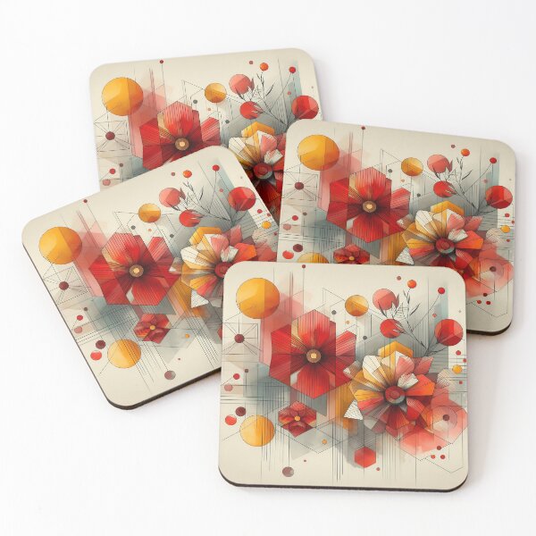 Item preview, Modern Floral Red Abstract Flowers  designed and sold by GraphicsClub.