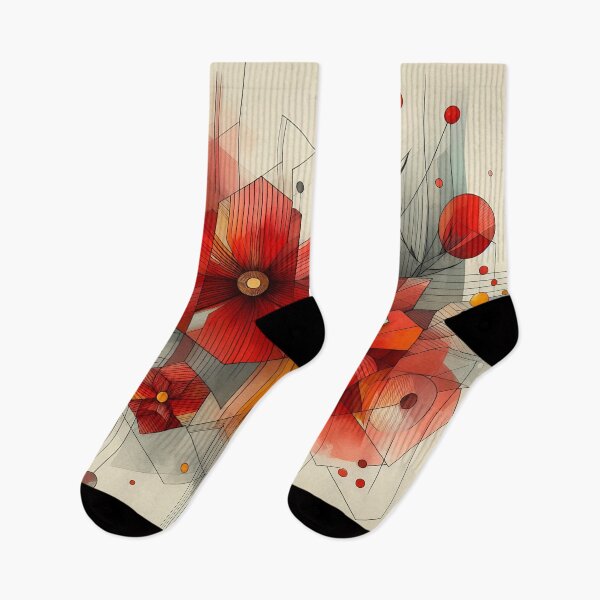 Item preview, Modern Floral Red Abstract Flowers  designed and sold by GraphicsClub.