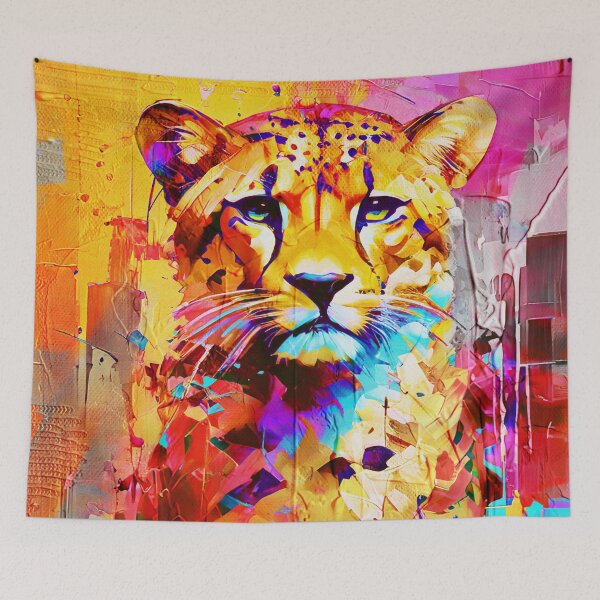 Item preview, Fierce Geometry - Cheetah Gaze designed and sold by caracatita75.