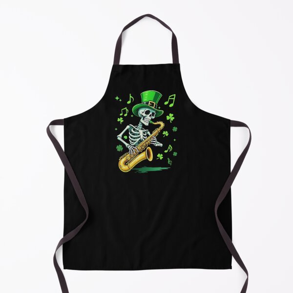 Item preview, Funny Skeleton playing saxophone, Gift Fou St Patreck's Day 2025 designed and sold by ArtByKatti.