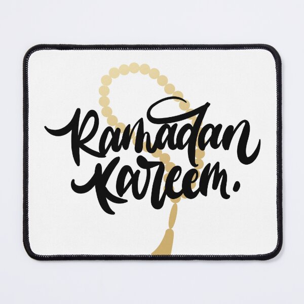 Item preview, Ramadan Kareem Calligraphy with Prayer Beads designed and sold by art.paperplanes.