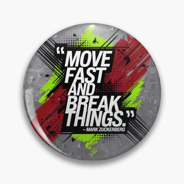Item preview, "Move Fast and Break Things" | Startup Motivation Quote | Entrepreneur Wall Art | Fast Action Business Decor designed and sold by TrendSh0p.