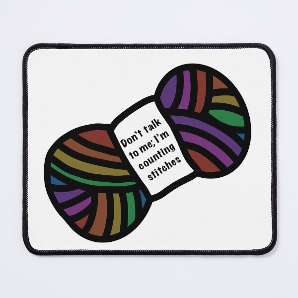 Item preview, Don't talk to me; I'm counting stitches rainbow designed and sold by slant-of-light.