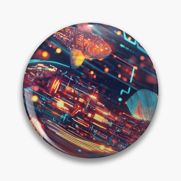 Item preview, Cyberfish: The Digital Ocean designed and sold by MidArtForge.