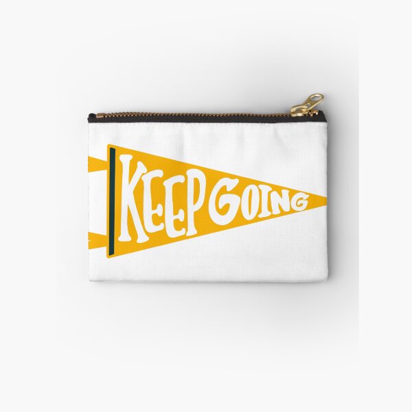 Item preview, KEEP GOING Yellow Pennant Flag designed and sold by Giulia  Palazzo.