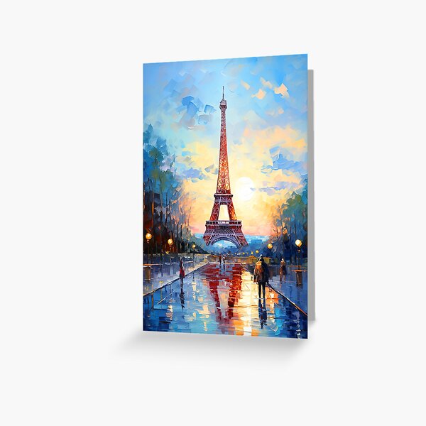 Item preview, A quiet scene in Paris at sunrise - Landscape oil painting designed and sold by TheArtistOf2022.