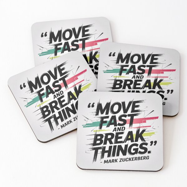 Item preview, Move Fast and Break Things" | Startup Motivation Quote | Entrepreneur Wall Art | Fast Action Business Decor 3 designed and sold by TrendSh0p.