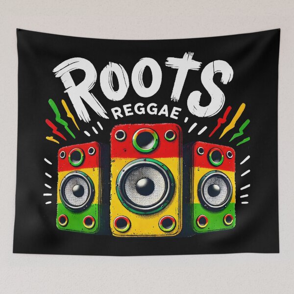 Item preview, Reggae Sound System Speaker Design – Rasta Music Art with Jamaican Vibes, Dancehall Bass Culture, and Dub Party Energy designed and sold by DrawHandArt.