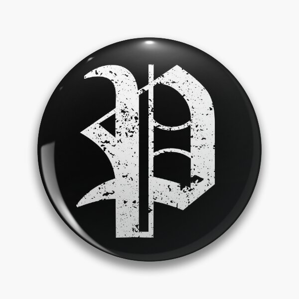 Item preview, Capital Letter P - Eroded / Distressed Gothic Blackletter Script / Old English Font (White) designed and sold by STUDIO-72.