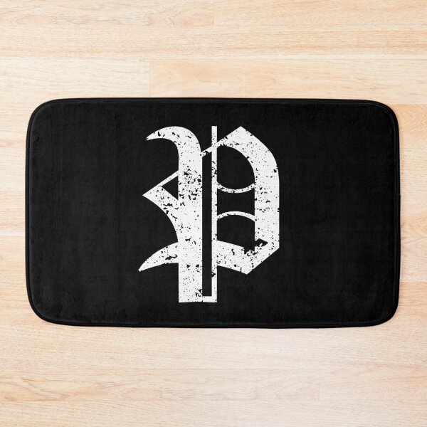 Item preview, Capital Letter P - Eroded / Distressed Gothic Blackletter Script / Old English Font (White) designed and sold by STUDIO-72.