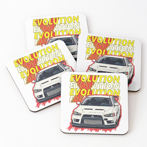 Item preview, White Lightning Mitsubishi Lancer EVO X Art designed and sold by Aegy2024.