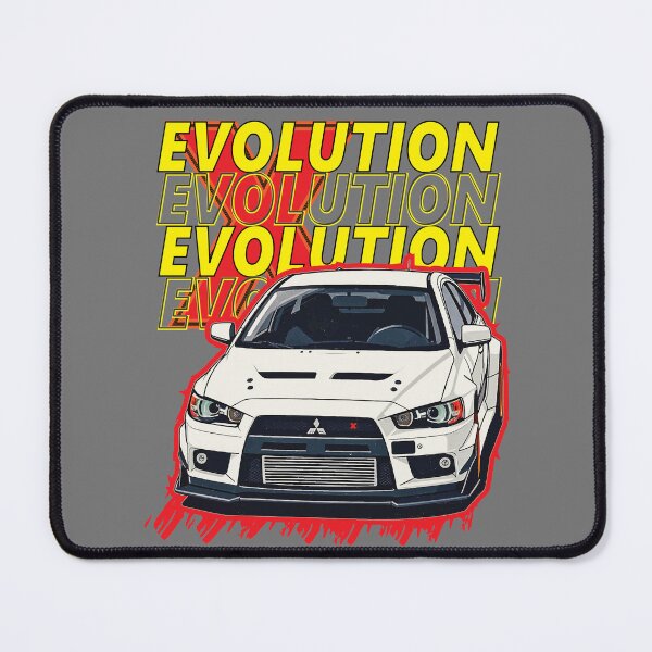Item preview, White Lightning Mitsubishi Lancer EVO X Art designed and sold by Aegy2024.