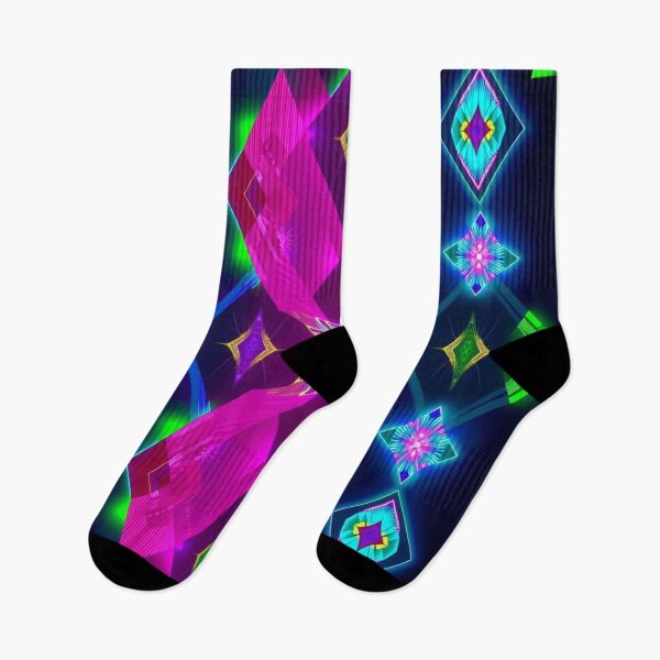 Item preview, Psychedelic Argyle 5 designed and sold by Dose of Dysfunction.