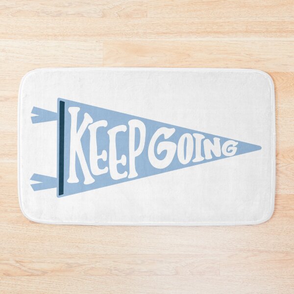Item preview, KEEP GOING Light Blue Pennant Flag designed and sold by Giulia  Palazzo.
