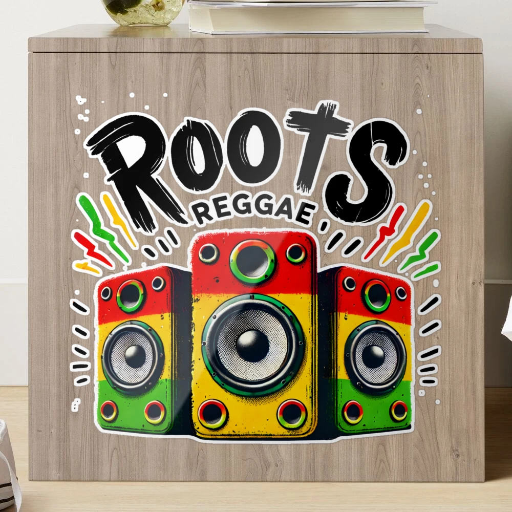 Reggae Sound System Speaker Design – Rasta Music Art with Jamaican