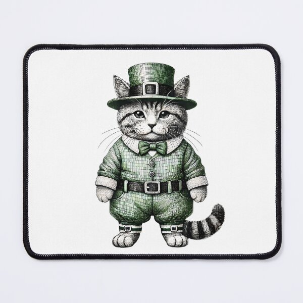 Item preview, Lucky Leprechaun Cat - St. Patrick’s Kitty designed and sold by TSQ.