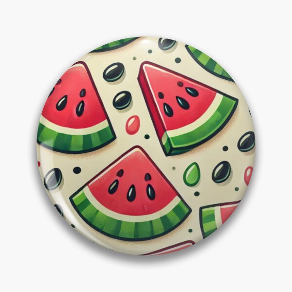 Artikelvorschau, Wassermelonenscheibe mit sich wiederholendem Musterdesign entworfen und verkauft von Designeerguy.