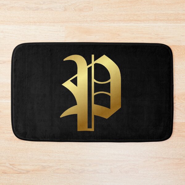 Item preview, Capital Letter P - Foil Gold Effect Gothic Blackletter Script / Old English Font designed and sold by STUDIO-72.