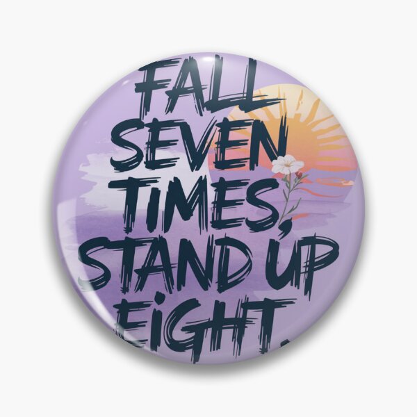 Item preview, "Fall Seven Times, Stand Up Eight" | Motivational Quote for Entrepreneurs | Resilience Startup Decor | Inspirational Office Art designed and sold by TrendSh0p.