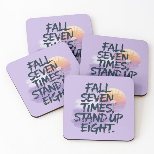 Item preview, "Fall Seven Times, Stand Up Eight" | Motivational Quote for Entrepreneurs | Resilience Startup Decor | Inspirational Office Art designed and sold by TrendSh0p.