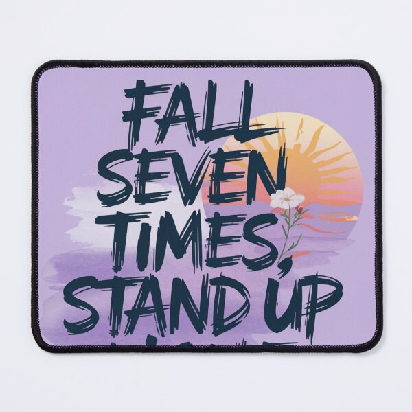 Item preview, "Fall Seven Times, Stand Up Eight" | Motivational Quote for Entrepreneurs | Resilience Startup Decor | Inspirational Office Art designed and sold by TrendSh0p.