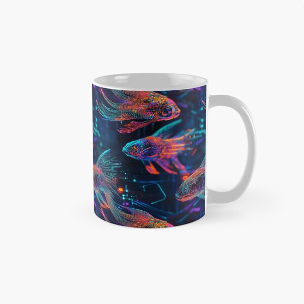 Artikelvorschau, Cyberfish: Der digitale Ozean entworfen und verkauft von MidArtForge.