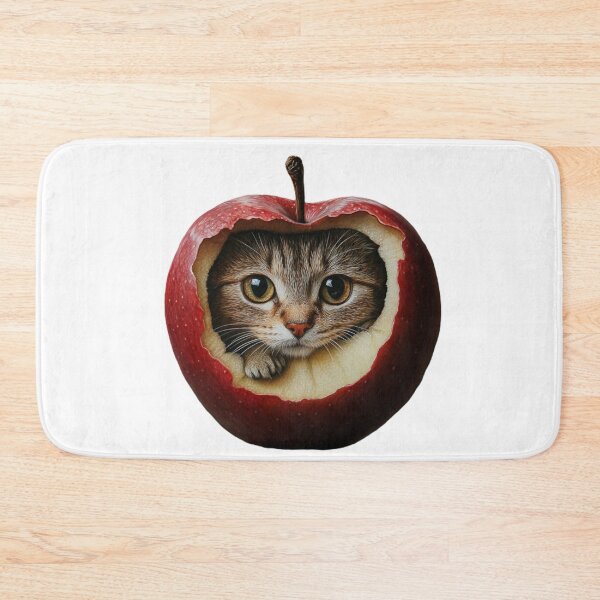 Item preview, cat inside an apple designed and sold by Kat's Design Hub.