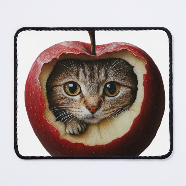 Item preview, cat inside an apple designed and sold by Kat's Design Hub.