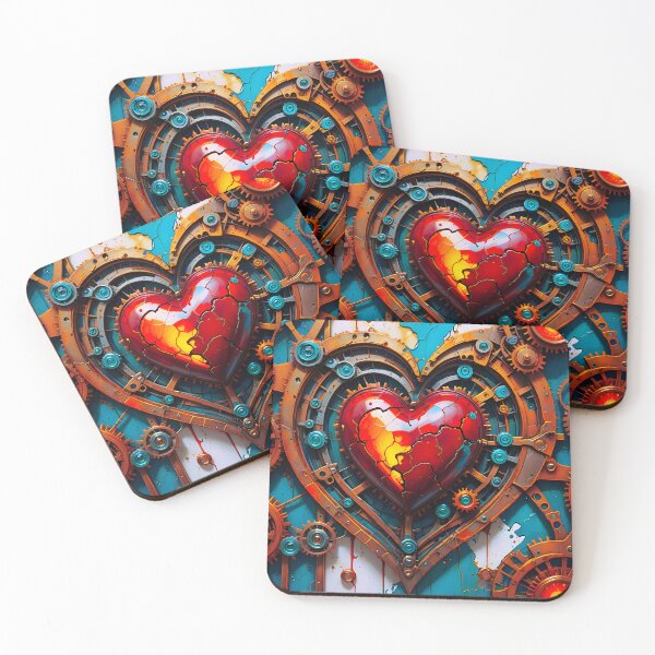Item preview, Cracked heart on an industrial background designed and sold by Marcu Ioachim.