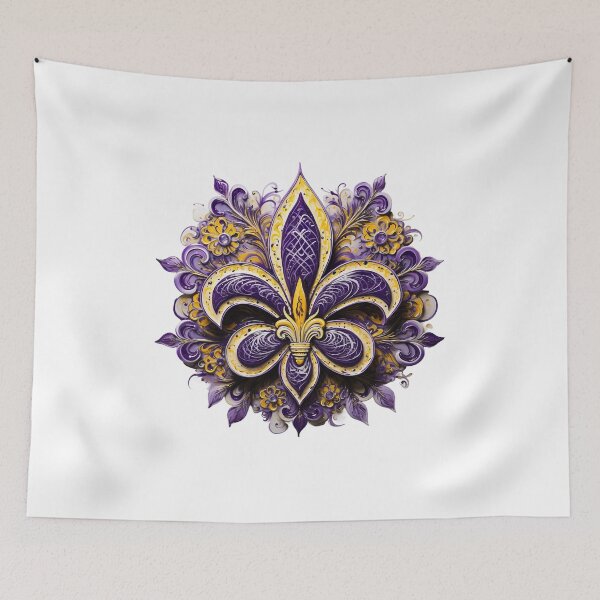 Item preview, lsu themed fleur dis lis designed and sold by GeauxTigs225.