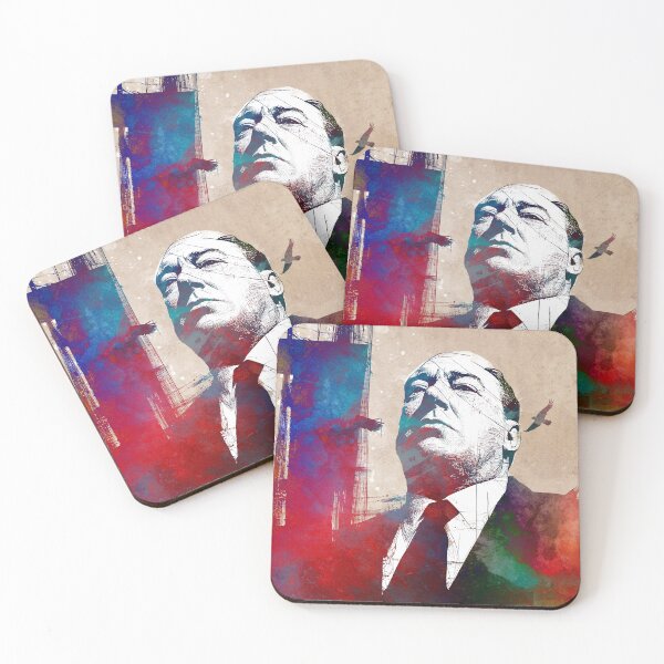 Item preview, Alfred Hitchcock portret and Birds designed and sold by JBJart.