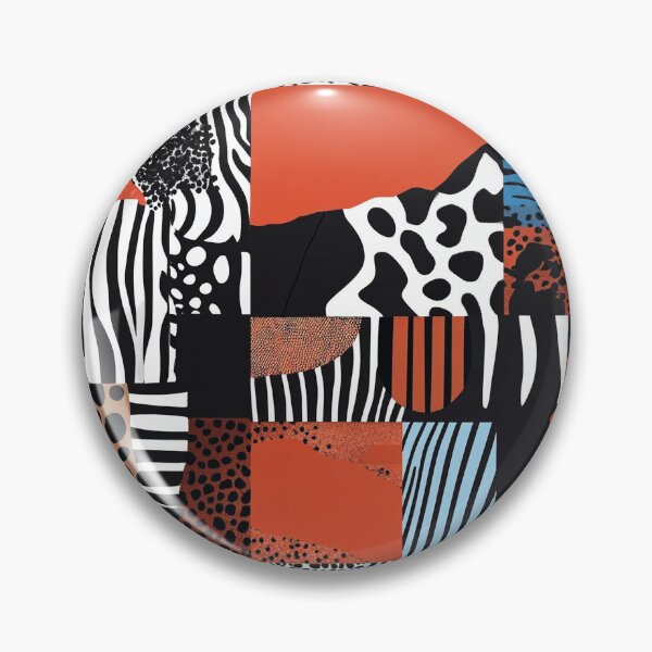 Item preview, Textile Collage of Wild Prints designed and sold by MidArtForge.