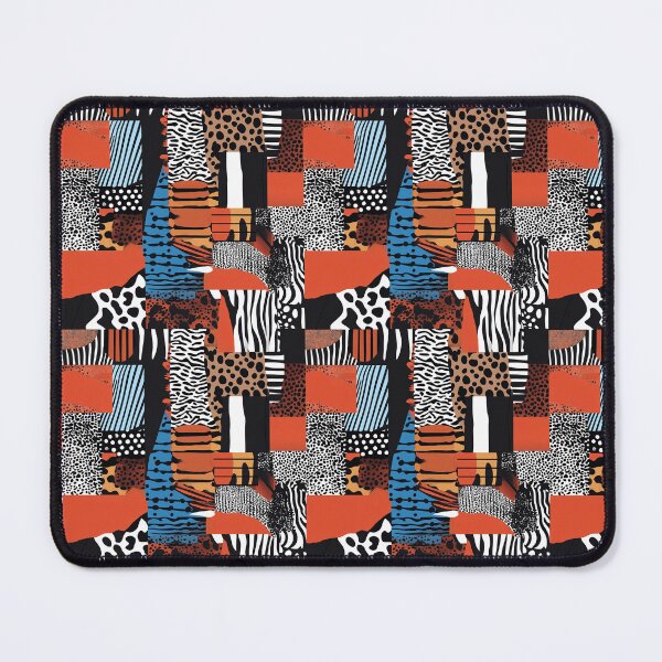 Item preview, Textile Collage of Wild Prints designed and sold by MidArtForge.