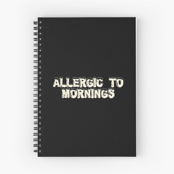 Item preview, Allergic to mornings designed and sold by Ninjacatoff.