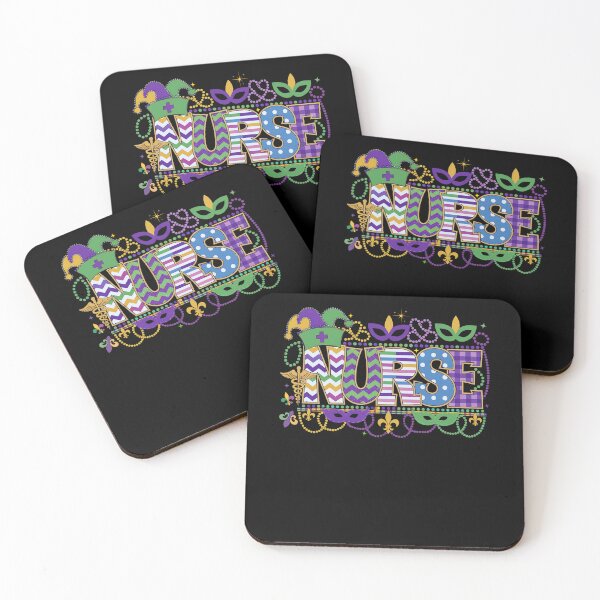 Item preview, Funny Nurse Mardi Gras Gift Four Nurses 2025 designed and sold by ArtByKatti.