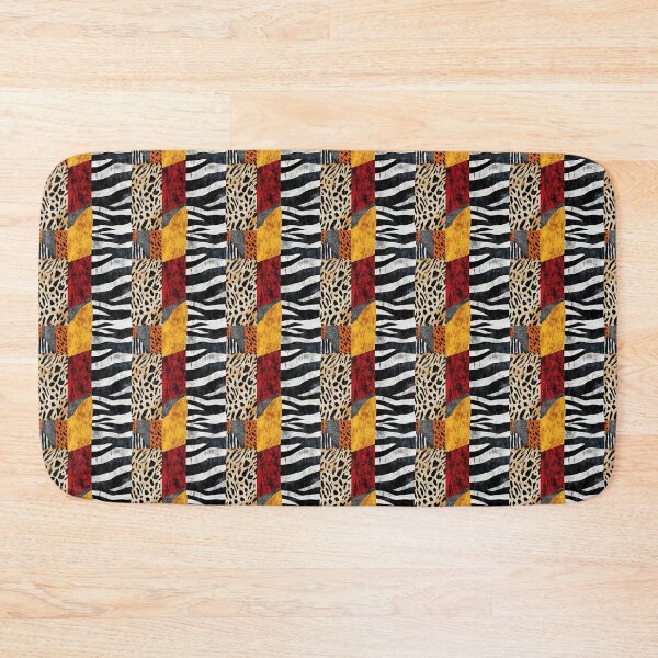 Item preview, Textile Collage of Wild Prints designed and sold by MidArtForge.