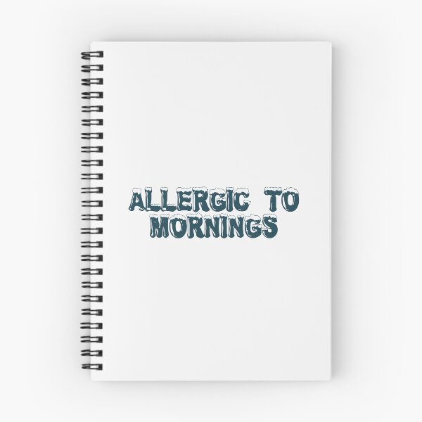 Item preview, Allergic to mornings designed and sold by Ninjacatoff.