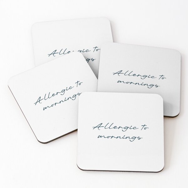 Item preview, Allergic to mornings designed and sold by Ninjacatoff.