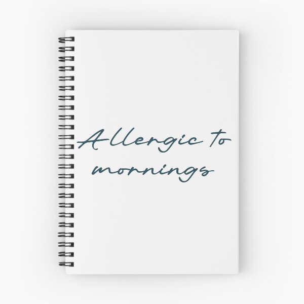 Item preview, Allergic to mornings designed and sold by Ninjacatoff.