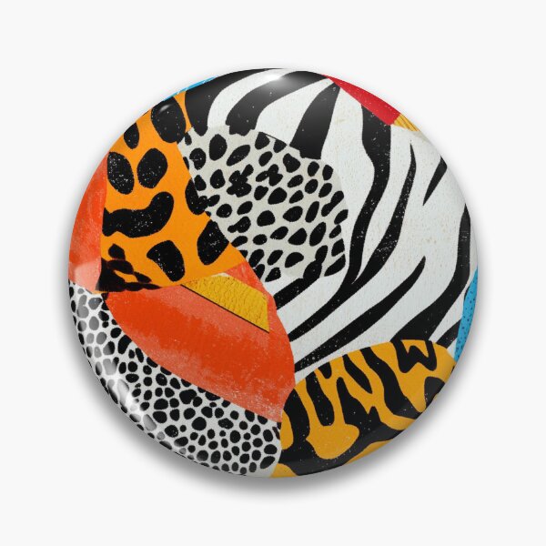 Item preview, Textile Collage of Wild Prints designed and sold by MidArtForge.