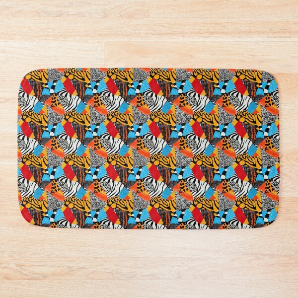 Item preview, Textile Collage of Wild Prints designed and sold by MidArtForge.
