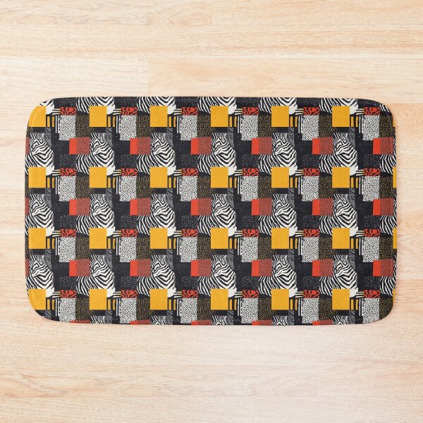 Item preview, Textile Collage of Wild Prints designed and sold by MidArtForge.