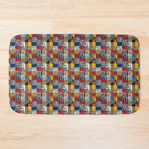 Item preview, Textile Collage of Wild Prints designed and sold by MidArtForge.