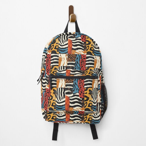 Item preview, Textile Collage of Wild Prints designed and sold by MidArtForge.