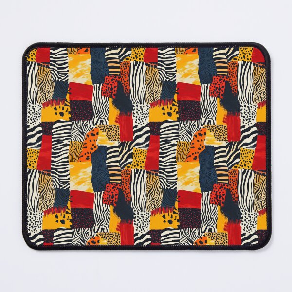 Item preview, Textile Collage of Wild Prints designed and sold by MidArtForge.