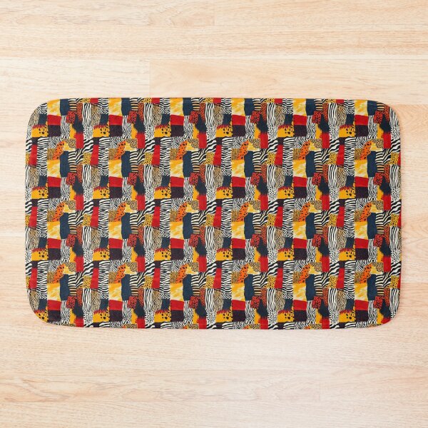 Item preview, Textile Collage of Wild Prints designed and sold by MidArtForge.