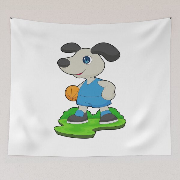 Item preview, Dog Basketball player Basketball designed and sold by Snabdesign84.
